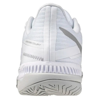 Women's Wave Exceed Court AC Tennis Shoes White and Ultimate Grey-Footwear-Mizuno-550113-00UGF25-4-Tennis Express