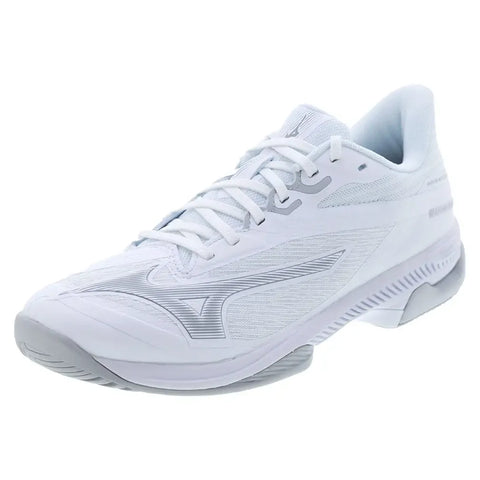 Eve 12T ホワイト M Women's Wave Exceed Court AC Tennis Shoes White and Ultimate Grey
