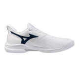 Men's Wave Exceed Tour 7 AC Tennis Shoes White and Insignia Blue,Footwear,Mizuno,,,Tennis Express,550118-005A-1