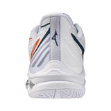 Men's Wave Exceed Tour 7 AC Tennis Shoes White and Insignia Blue,Footwear,Mizuno,,,Tennis Express,550118-005A-3