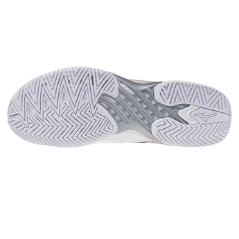 Men's Wave Exceed Tour 7 AC Tennis Shoes White and Insignia Blue,Footwear,Mizuno,,,Tennis Express,550118-005A-4
