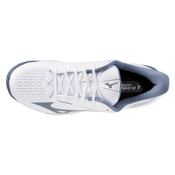 Men's Wave Exceed Tour 7 AC Tennis Shoes White and China Blue-Footwear-Mizuno-, [current_file_name-Tennis Express