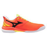 Men's Wave Exceed Tour 7 AC Tennis Shoes Lava Orange and Black Oyster,Footwear,Mizuno,,,Tennis Express,550118-259H-1