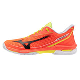 Men's Wave Exceed Tour 7 AC Tennis Shoes Lava Orange and Black Oyster,Footwear,Mizuno,Lava Orange/Black Oyster,7,Tennis Express,550118-259H