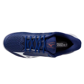 Men's Wave Exceed Tour 7 AC Tennis Shoes Beacon Blue and White,Footwear,Mizuno,,,Tennis Express,550118-5T00-2