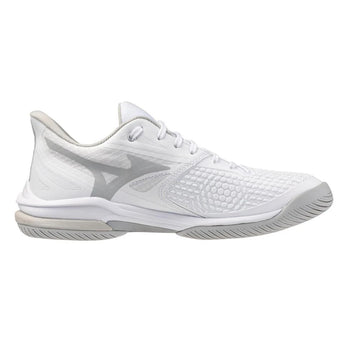 Women's Wave Exceed Tour 7 AC Tennis Shoes White and Harbor Mist-Footwear-Mizuno-, [current_file_name-Tennis Express