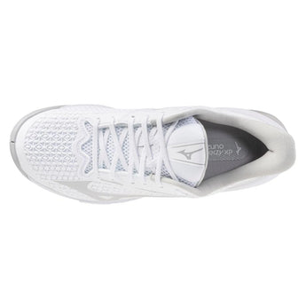 Women's Wave Exceed Tour 7 AC Tennis Shoes White and Harbor Mist-Footwear-Mizuno-, [current_file_name-Tennis Express