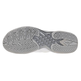 Women's Wave Exceed Tour 7 AC Tennis Shoes White and Harbor Mist-Footwear-Mizuno-, [current_file_name-Tennis Express