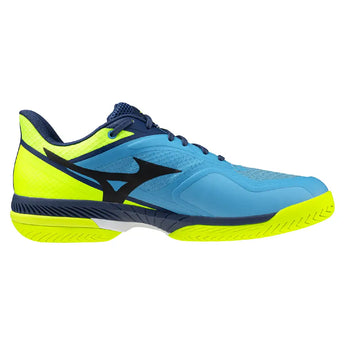 Men's Wave Strike AC Pickleball Shoes Jet Blue and Lightning Yellow-Footwear-Mizuno-550122-JB3F-2-Tennis Express