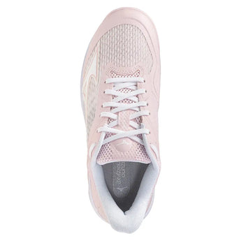 Women's Wave Strike AC Pickleball Shoes Petal Pink and White-Footwear-Mizuno-550123-1A00-3-Tennis Express