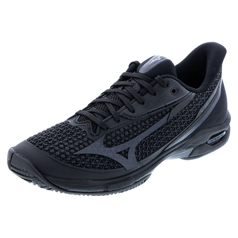 Eve culture 12T L 黒 Unisex Wave Exceed Tour 7 AC Tennis Shoes Black – Tennis Express