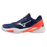 Men's Neo Ace AC Tennis Shoes Beacon Blue and White,Footwear,Mizuno,Beacon Blue/White,7,Tennis Express,550125-5T00-1