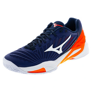 Men's Neo Ace AC Tennis Shoes Beacon Blue and White,Footwear,Mizuno,Beacon Blue/White,7,Tennis Express,550125-5T00-2copy