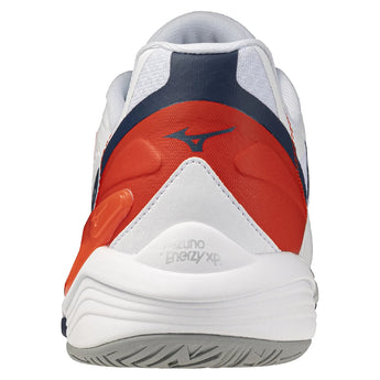 Men's Neo Ace AC Tennis Shoes White and Insignia Blue,Footwear,Mizuno,,,Tennis Express,550125_005A-3