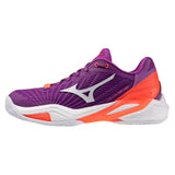 Women's Neo Ace AC Tennis Shoes Dahlia and White,Footwear,Mizuno,Dahlia/White,6,Tennis Express,550126-6L00-1