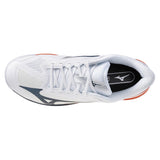 Men's Wave Exceed Court AC Tennis Shoes White and Insignia Blue,Footwear,Mizuno,,,Tennis Express,550127_005A_3