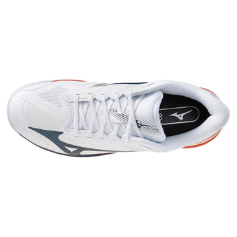 Men's Wave Exceed Court AC Tennis Shoes White and Insignia Blue,Footwear,Mizuno,,,Tennis Express,550127_005A_3