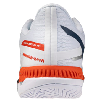 Men's Wave Exceed Court AC Tennis Shoes White and Insignia Blue,Footwear,Mizuno,,,Tennis Express,550127_005A_4
