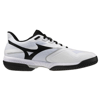 Men's Wave Exceed Court AC Tennis Shoes White and Black,Footwear,Mizuno,,,Tennis Express,550127_0090_2