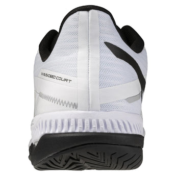 Men's Wave Exceed Court AC Tennis Shoes White and Black,Footwear,Mizuno,,,Tennis Express,550127_0090_4