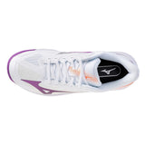 Women's Wave Exceed Court AC Tennis Shoes White and Dahlia,Footwear,Mizuno,,,Tennis Express,550128-006L-2