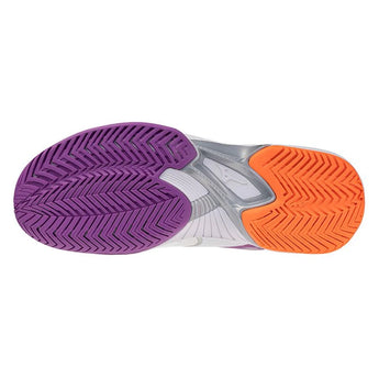 Women's Wave Exceed Court AC Tennis Shoes White and Dahlia,Footwear,Mizuno,,,Tennis Express,550128-006L-5