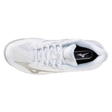 Women's Wave Exceed Court AC Tennis Shoes White and Harbor Mist,Footwear,Mizuno,,,Tennis Express,550128-00HM-2