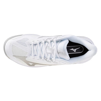 Women's Wave Exceed Court AC Tennis Shoes White and Harbor Mist,Footwear,Mizuno,,,Tennis Express,550128-00HM-2