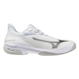 Women's Wave Exceed Court AC Tennis Shoes White and Harbor Mist,Footwear,Mizuno,,,Tennis Express,550128-00HM