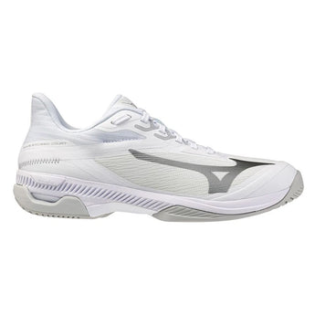 Women's Wave Exceed Court AC Tennis Shoes White and Harbor Mist,Footwear,Mizuno,,,Tennis Express,550128-00HM