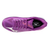 Women's Wave Exceed Court AC Tennis Shoes Dahlia and Galaxy Silver,Footwear,Mizuno,,,Tennis Express,550128_6L9Z_3