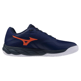 Men's Wave Enforce Court 2 AC Tennis Shoes Beacon Blue and Lava Orange,Footwear,Mizuno,,,Tennis Express,550130_5T25_2