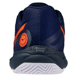 Men's Wave Enforce Court 2 AC Tennis Shoes Beacon Blue and Lava Orange,Footwear,Mizuno,,,Tennis Express,550130_5T25_3