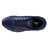 Men's Wave Enforce Court 2 AC Tennis Shoes Beacon Blue and Lava Orange,Footwear,Mizuno,,,Tennis Express,550130_5T25_4