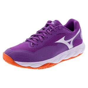 Women's Wave Enforce Court 2 AC Tennis Shoes Dahlia and Galaxy Silver,Footwear,Mizuno,Dahlia/Galaxy Silver,6,Tennis Express,550131-6L9Zcopy