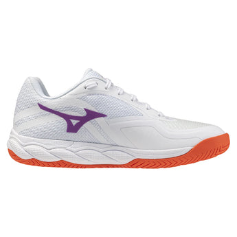Women's Wave Enforce Court 2 AC Tennis Shoes White and Dahlia,Footwear,Mizuno,,,Tennis Express,550131_006L-1