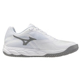 Women's Wave Enforce Court 2 AC Tennis Shoes White and Harbor Mist,Footwear,Mizuno,White/Harbor Mist,6,Tennis Express,550131_00HM-2