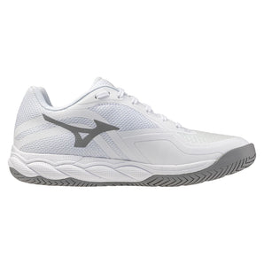 Women's Wave Enforce Court 2 AC Tennis Shoes White and Harbor Mist,Footwear,Mizuno,White/Harbor Mist,6,Tennis Express,550131_00HM-2