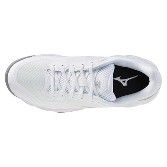 Women's Wave Enforce Court 2 AC Tennis Shoes White and Harbor Mist,Footwear,Mizuno,,,Tennis Express,550131_00HM-3