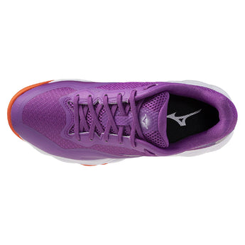 Women's Wave Enforce Court 2 AC Tennis Shoes Dahlia and Galaxy Silver,Footwear,Mizuno,,,Tennis Express,550131_6L9Z-2