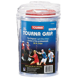 Grip XL Tennis Overgrip 50 Pack Blue-Accessories-Tourna-59576-DEFAULT-L-Tennis Express