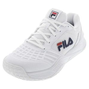Women's Axilus 3 Tennis Shoes White and Navy,Footwear,Fila,5,,Tennis Express,5TM01993-125B-x