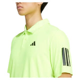Men's Club 3 Stripe Tennis Polo Lucid Lemon-Apparel-Adidas-6-Tennis Express