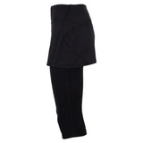 Women's Tennis Capri Skort-Apparel-BloqUV-6002_Black-C-Tennis Express