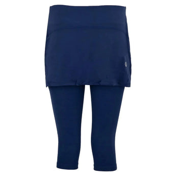 Women's Tennis Capri Skort-Apparel-BloqUV-6002_Navy-Back-1-Tennis Express