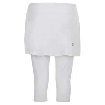 Women's Tennis Capri Skort-Apparel-BloqUV-6002_White-2-Tennis Express