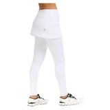 Women's Tennis Skirt Leggings-Apparel-BloqUV-6004-B-White1-Tennis Express
