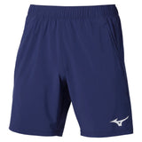 Men's 8 Inch Flex Short Beacon Blue, Mizuno, Beacon Blue, Tennis Express, 650007-5T5TF26-BEACON-BLUE-1
