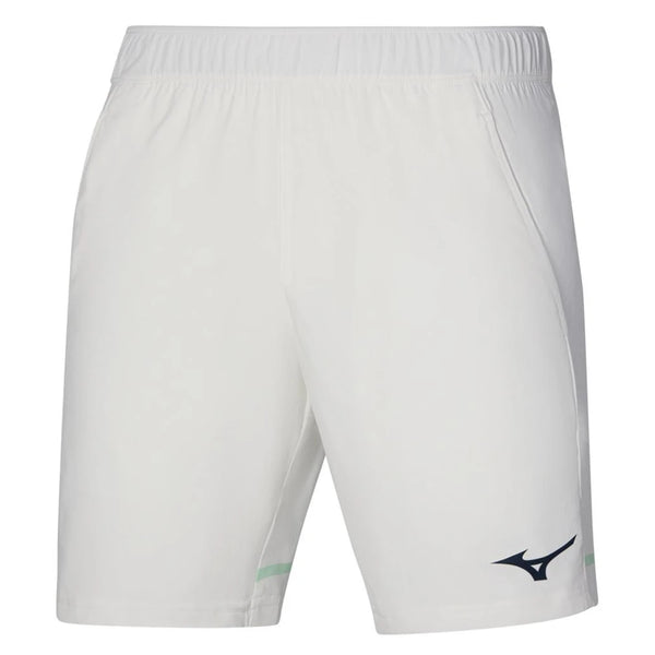 Men's 8 Inch Flex Tennis Shorts White-Apparel-Mizuno-0000 White-S, [current_file_name-Tennis Express