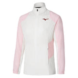 Women's Shadow Tennis Jacket White and Pinkesque-Apparel-Mizuno-650010-0016-Tennis Express